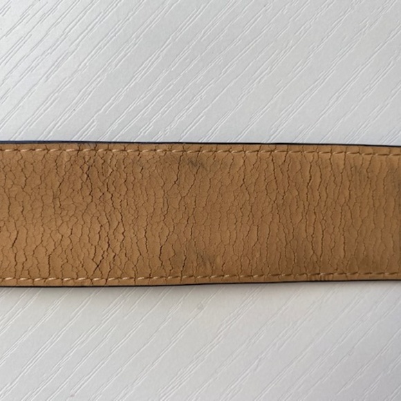 Louis Feraud Paris Genuine Pebble Leather Dark Brown Coffee Size 100/115 - Picture 9 of 12